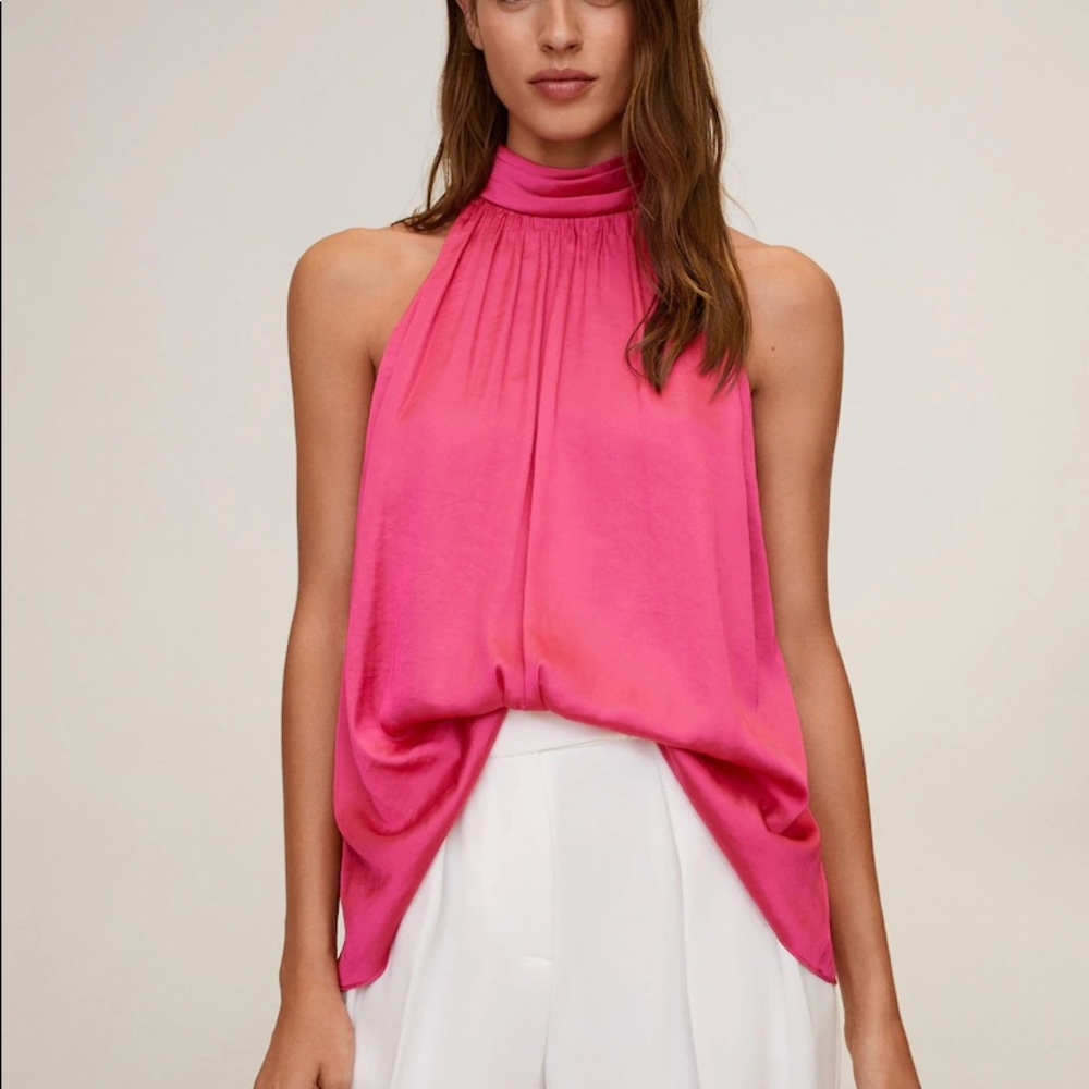 MANGO HALTER TOP